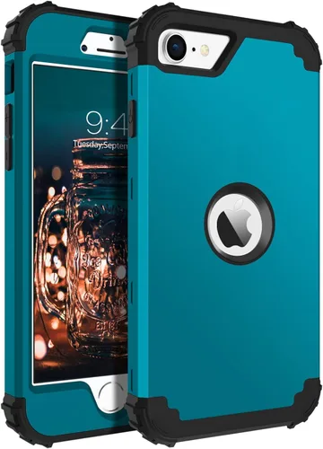 Vista 17 de BENTOBEN Funda para iPhone SE 2022 y iPhone SE 2020, resistente 3 en 1, cuerpo completo, resistente, a prueba de golpes, híbrida de policarbonato