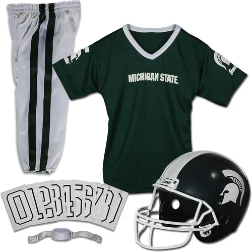Vista 30 de Franklin Sports NCAA - Conjunto de uniforme de fútbol americano para niños, camiseta de fútbol universitario, casco + pantalones para niños y niñas