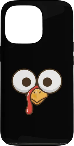 Vista 10 de Funny Cartoon Turkey Face, Big Eyes Thanksgiving Turkey Day Case for iPhone 16