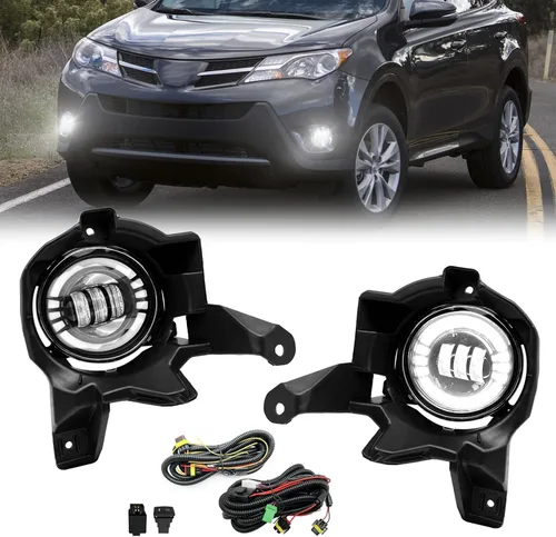 Vista 13 de Fog Lights Compatible With 2013 2014 2015 Ford Explorer Front Bumper Driving Lamp Assembly Clear Lens