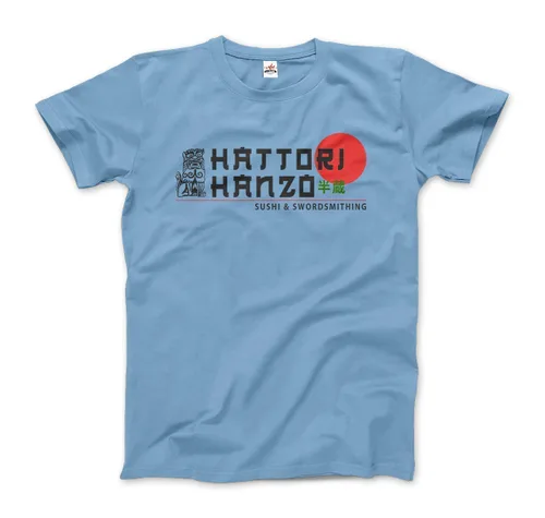 Vista 9 de Hattori Hanzo, Sushi and Swordsmithing T-Shirt (Adults, Kids, Short & Long Sleeve)