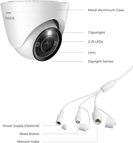 Vista 15 de REOLINK RLC-1224A 12MP Dome Outdoor PoE Camera for Home Security