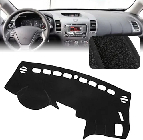 Vista 2 de Cubierta de tablero de instrumentos para Kia Forte Cerato 2014-2017 Dashboard Cover Mat Parasol Protector Antideslizante No Glare