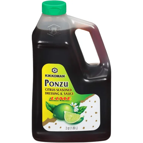 Vista 3 de Kikkoman Botella de plástico Ponzu Lime FS, 64 onzas líquidas