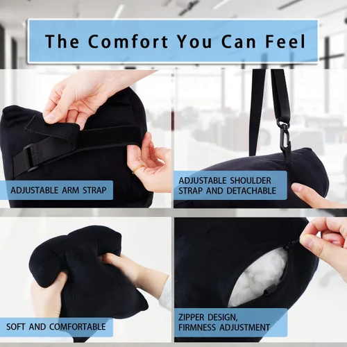 Vista 7 de Shoulder Surgery Pillow for Rotator Cuff Recovery, for Side Sleepers Black