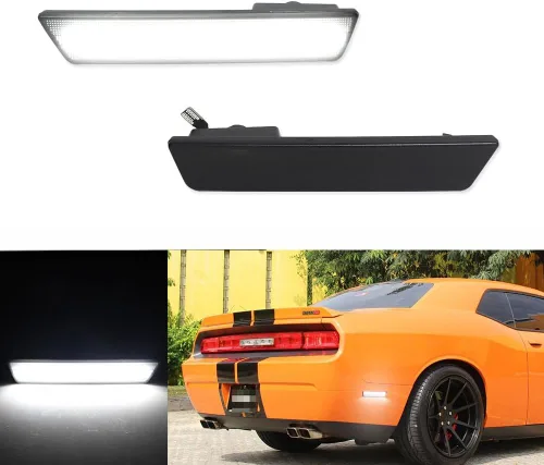 Vista 15 de juego completo de luces led amber transparentes compatibles con 2008 2009 2010 2011 2012 2013 2014 Dodge Challenger R/T Classic Rallye Redline SRT8
