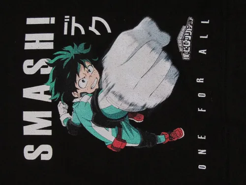 Vista 2 de Bioworld My Hero Academia Anime - Sudadera con capucha negra para niños, Negro
