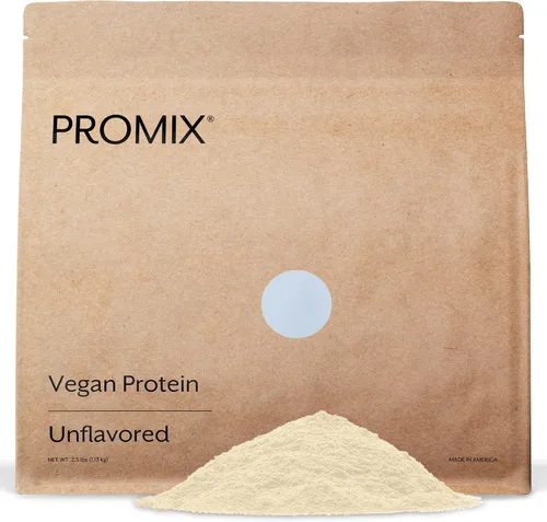 Vista 11 de ProMix Nutrition Proteína vegana en polvo a base de plantas, chocolate crudo, proteína de guisante y vitamina B-12 - Batidos de fitness y nutrición