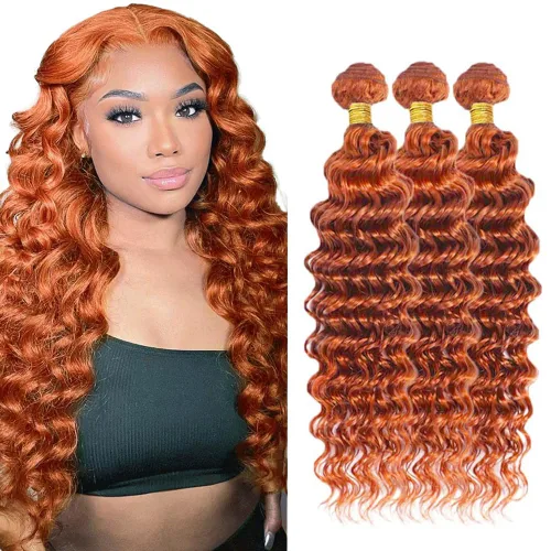 Vista 105 de Color 30 paquetes de cabello humano marrón onda del cuerpo paquetes 8 10 12 pulgadas brasileño virgen Remy extensiones de cabello humano doble trama