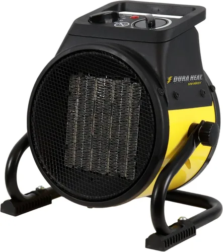 Vista 14 de Calentador de aire EUH1465, eléctrico, de Dura Heat, con base pivotante, 5,120 BTU, Amarillo