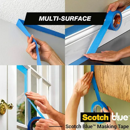 Vista 4 de Cinta adhesiva larga de 3M, 2090, Azul, 1
