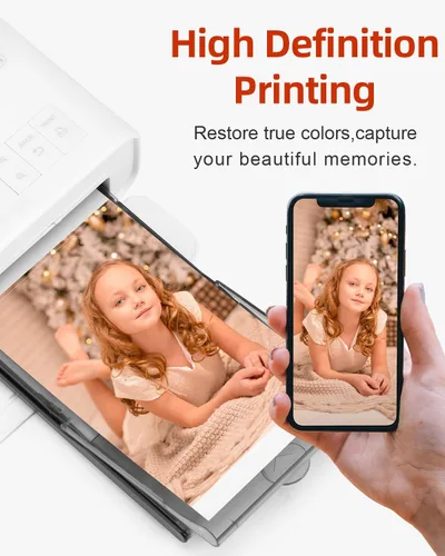 Vista 4 de Compatible with Canon Selphy CP1500 Ink and Paper Set KP-108IN 4x6'' 2 Pack