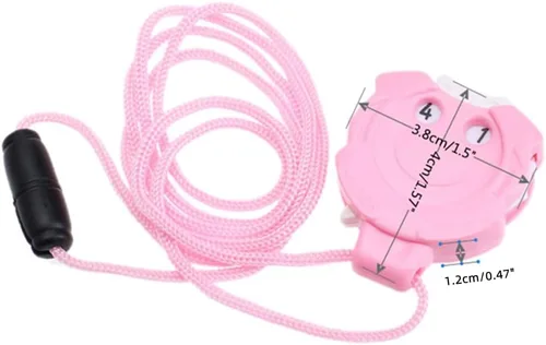 Vista 2 de dophee Mini contadores de hileras de tejer de plástico rosa Herramienta de marcado de aguja de tejer contador de hileras de ganchillo