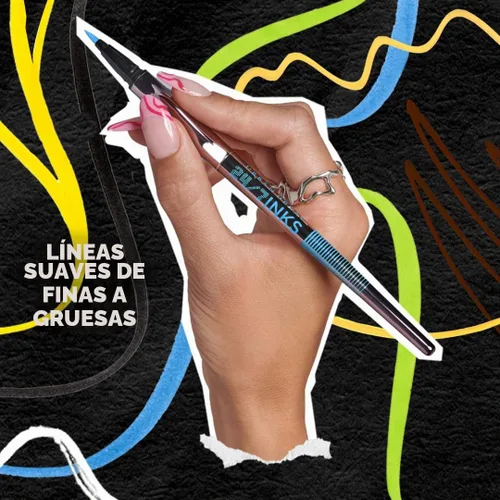 Vista 8 de Urban Decay 24/7 Inks Easy Ergonomic Liquid Eyeliner Pen - Vibrant Liners