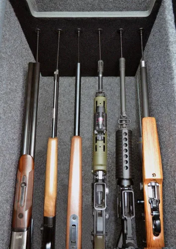 Vista 3 de Gun Storage Solutions Paquete de Expansión de Varillas para Rifle - Varillas para Rifle del Estante de Armas, Organiza tu Caja Fuerte de Armas