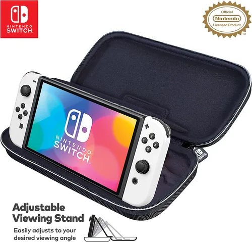 Vista 3 de Game Traveler Nintendo Switch Case - Switch OLED Case for Switch OLED, Switch and Switch Lite, Adjustable Viewing Stand & Bonus Game Cases, Deluxe