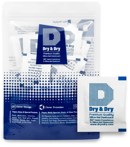Vista 34 de Dry & Dry 0.04 oz [50 paquetes] Paquetes de gel de sílice desecantes, paquetes de sílice - Paquetes de gel de sílice recargable, paquetes