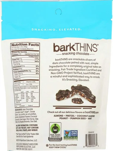 Vista 3 de barkTHINS - Snacking Chocolates Chocolate Oscuro Tostado Coco con Almendras - 4.7 oz (paquete de 2)