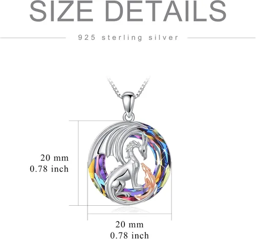 Vista 6 de MEIDERBO Regalos para el día de la madre, plata de ley 925, collares con colgante de animales para madre e hija, niño, mujeres, niñas, mamá