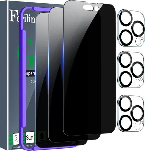 Vista 10 de Ferilinso Screen Protector for Samsung Galaxy Z Fold 8, Tempered Glass Back 3 Pack, 9H+ Hardness, Military-Grade Shatterproof, Case Friendly, Easy