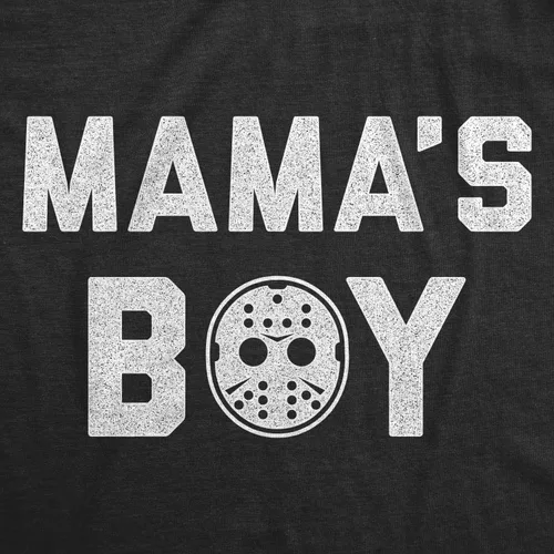 Vista 2 de Crazy Dog T-Shirts Mama's Boy Baby Body divertido Halloween película de terror hockey máscara gráfico Jumper