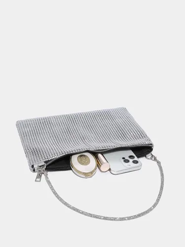 Vista 3 de Verdusa Bolso de noche con diamantes de imitación brillantes para mujer