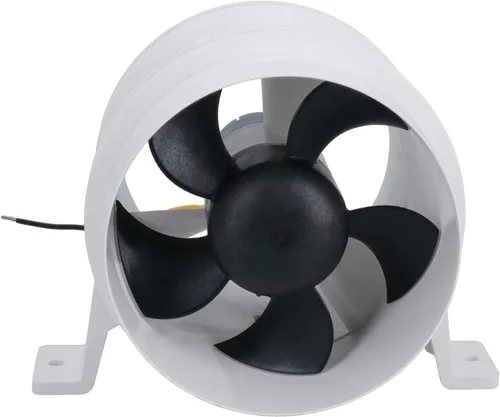 Vista 2 de 4" Attwood Turbo 4000 ventilador de sentina en línea ventilador de ventilación de cabina 12v 145 CFM