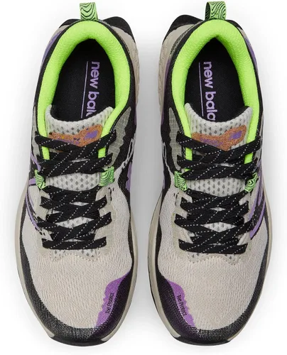 Vista 6 de New Balance Fresh Foam X Hierro v7 para mujer, Rayo de lunamorado eléctrico