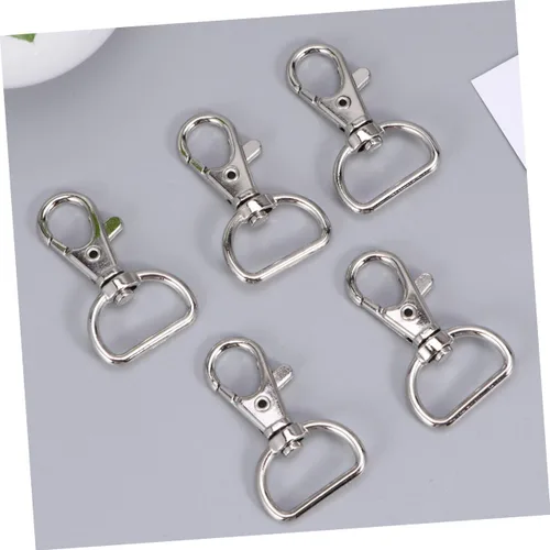 Vista 3 de DIY Essential 30 ganchos de hebilla de langosta clips a presión para el hogar bolso llavero cierre