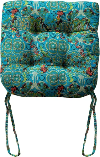 Vista 24 de vctops Cojines para silla de estilo rústico con estampado de pájaros y lazos Cojines para silla en forma de U suaves y cómodos Almohadillas