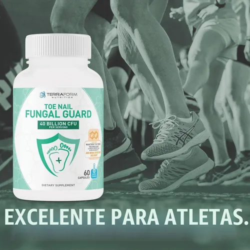 Vista 6 de TerraForm Nutrition - Protector de hongos para uñas de los pies, inhibidor probiótico de hongos, 60 cápsulas