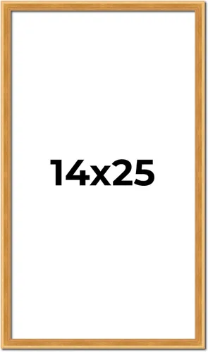 Vista 10 de Poster Palooza 14x25 Distressed/Aged Antique Silver Complete Wood Picture Frame with UV Acrylic Plexiglass, Foam Board Backing & Hardware Included