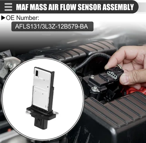 Vista 3 de Medidor de sensor de flujo de aire Motoforti, reemplazo de sensor de flujo de aire MAF, para Ford Focus 2.0L 2008-2011, plástico, 3L3Z-12B579-BA