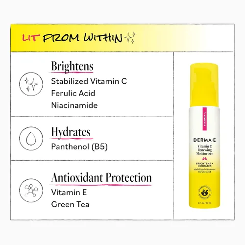 Vista 6 de DERMA-E Hidratante renovador de vitamina C – Crema renovadora de piel facial iluminadora e hidratante – Crema hidratante facial antienvejecimiento