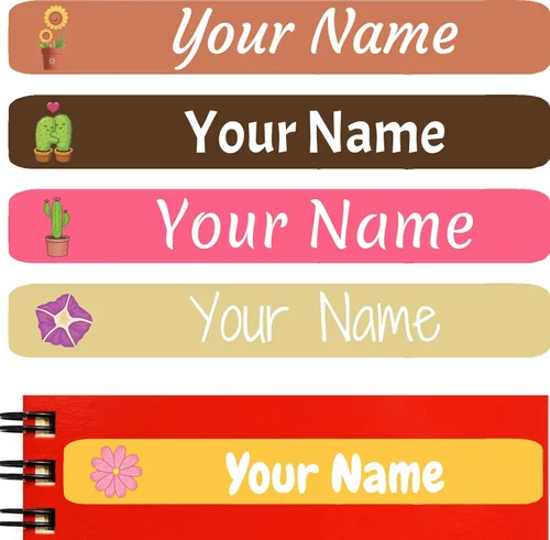 Vista 12 de 100 etiquetas de nombre personalizadas para niños, suministros escolares, calcomanías de nombre personalizadas para niños, impermeables, para Camión