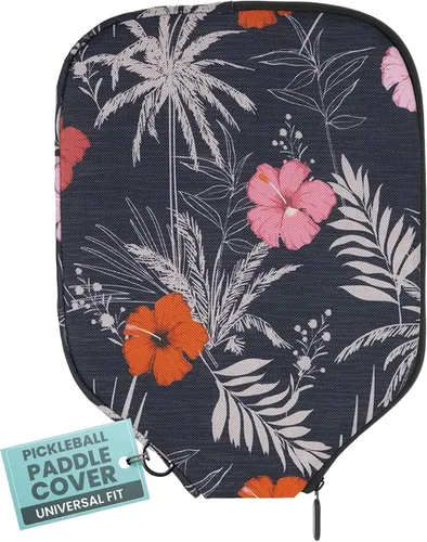 Vista 42 de Palms-O-Aces Pickleball Paddle Cover Canvas Padded Pickleball Paddles Sleeve with Zipper Lightweight Protective Paddle Case for Standard Paddles