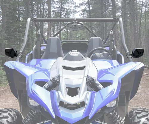 Vista 6 de SAUTVS Espejos laterales retrovisores ajustables para Yamaha YXZ 1000, espejos laterales traseros transparentes plegables para Yamaha YXZ 1000R