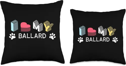 Vista 3 de Ballard Personalized Dog Name Ballard Pet Lover Throw Pillow