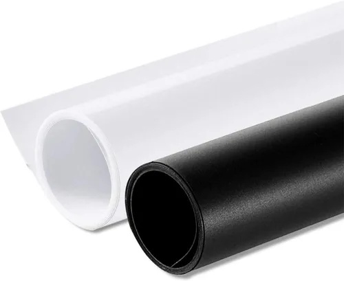 Vista 10 de Meking Fondo de PVC de 39.37 x 78.74 pulgadas, fondo negro mate y reflectante para fotografía, fondos de vinilo reutilizables para fotografía