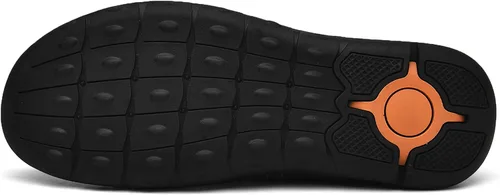 Vista 5 de Shaire Zapatos casuales de cuero sin cordones para hombre, zapatos cómodos y transpirables para caminar para hombres