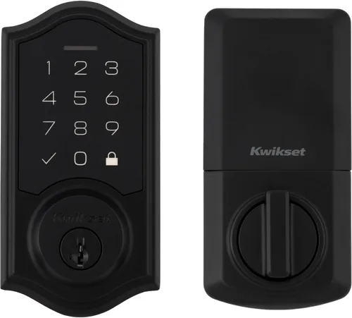 Vista 11 de Kwikset SmartCode 270 Cerradura de puerta con cerradura de perno de entrada sin llave electrónica con panel táctil con bloqueo automático, códigos