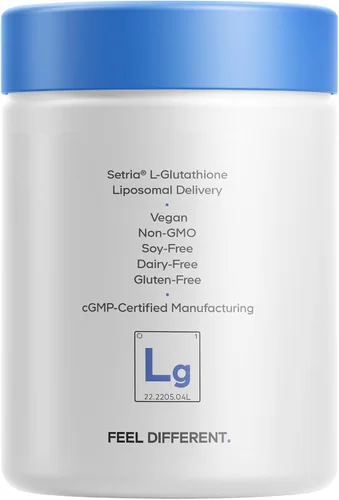 Vista 9 de Codeage Suplemento de glutatión liposomal, L-glutatión de setria reducido puro, entrega liposomal, complejo fosfolípido, pastillas de polvo