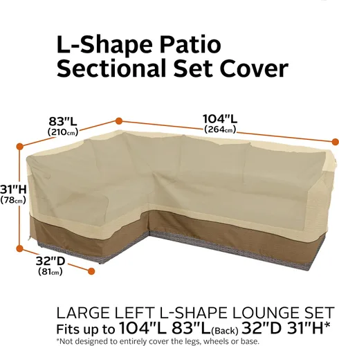 Vista 3 de Classic Accessories 55-882-011501-RT - Funda de sofá para patio