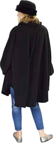 Vista 2 de Abrigo de forro polar para mujer, con guantes y sombrero a juego, colección de invierno, talla única