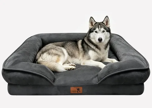 Vista 71 de Spotted Play Cama ortopédica para perros con lados, sofá cama para perros pequeños, sofá cama de espuma de apoyo para mascotas con funda extraíble