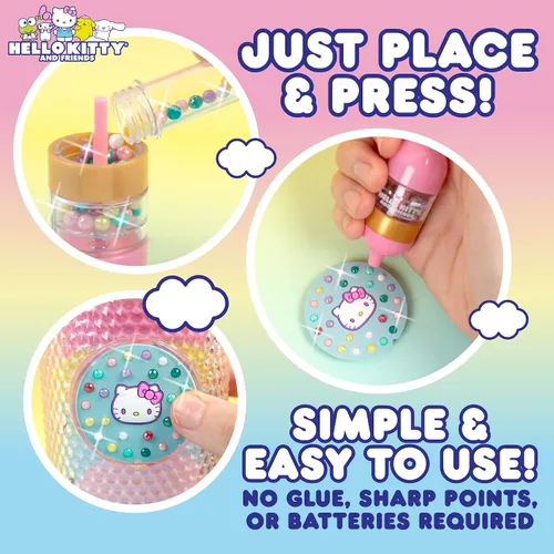 Vista 6 de Vaso espumoso con burbujas para presionar de Hello Kitty And Friends