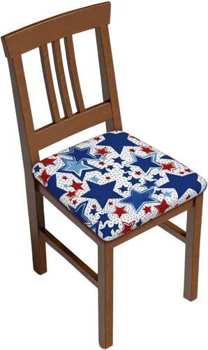 Vista 14 de Fundas de asiento cuadradas para silla de cocina con arces de gato negro de Halloween, 16.9 pulgadas, dos piezas, funda de cojín elástica ajustable