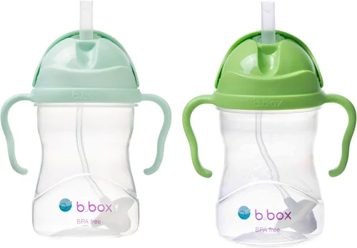 Vista 31 de b.box Vaso para beber con popote abatible, bebe desde cualquier ángulo, popote pesado, a prueba de derrames, a prueba de fugas y de fácil agarre