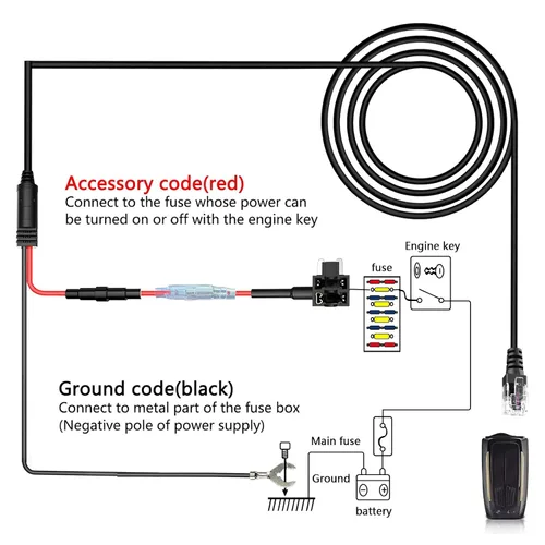 Vista 5 de Kit de cableado de radar, kit de cableado de cable directo para Escort Valentine One Uniden Beltronics Cobr Detector de radar conexión rápida Plug