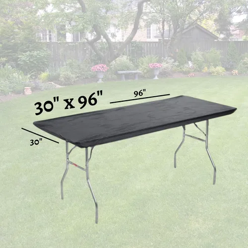 Vista 4 de Fundas plásticas rectangulares Kwik-Covers de 8 pies (2,4 m), 30 x 96 pulgadas, paquete de 5, Negro